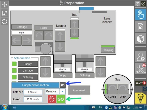 You are looking for an evenly distributed thin layer of powder