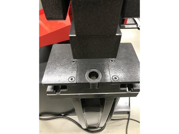 Place platon on the table with the proper die you want. Make sure the die is facing forward.