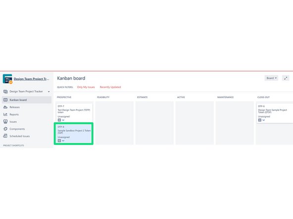 Hit the &quot;Create&quot; button to create a new issue. We use this issue as the tracking token.