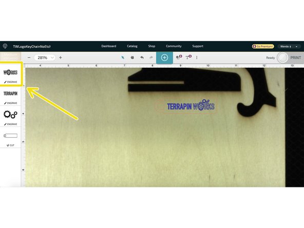 To select the laser settings for a step of your design, select that step on the lefthand side of the design space. Settings must be selected for each step individually. If you want to create a new step you can either upload another file or right click a file in the design space and click copy, and then paste as new step
