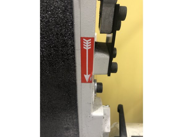 Directional belts are so indicated on the backing material by arrows.