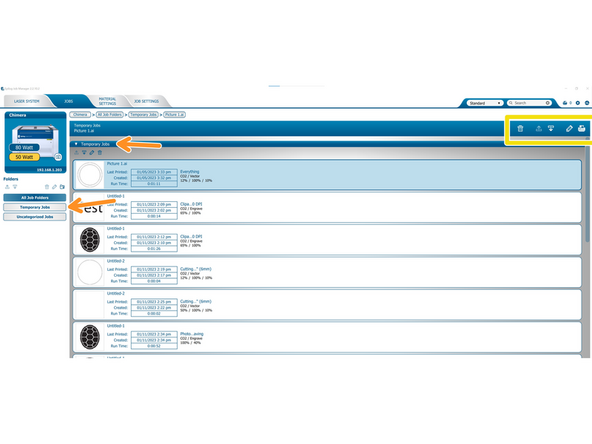 In this case, there are no jobs that have been explicitly sent to the job manager, so the page is blank.
