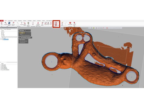 By this point, we have drawn out each closed loop or path in the mesh sketch. Now we are going to fill that face to create a surface.