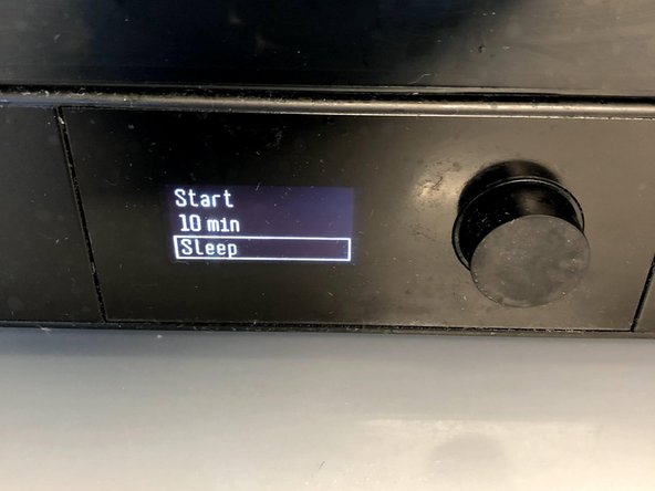 Set the tank to sleep