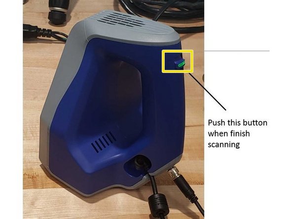Artec Studio creates a histogram with the distance between the scanner and detected points.