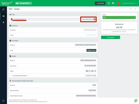 Download the attached .stl file by hovering over the date