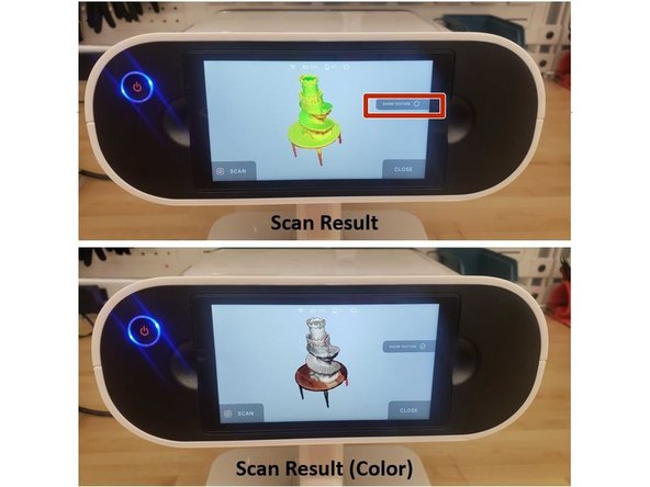 Red:         Insufficiently scanned area, distant object, fast movements