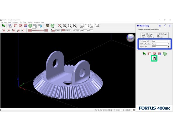 Ensure the modeler configuration matches your intended setup