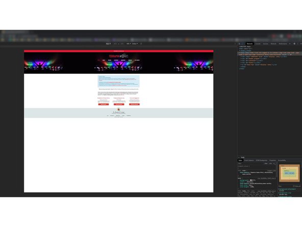 This applies the new emulated device, and you can see what the page would look like at that resolution