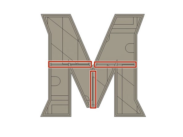 For the 2D contours, we will finish any edges we missed and cut away the remaining part lines.