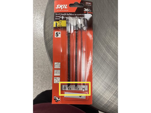 There are three blades available to choose from: