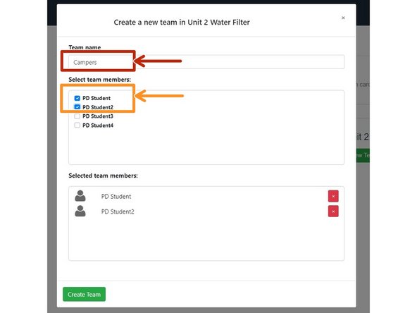 Enter new Team name:  Campers