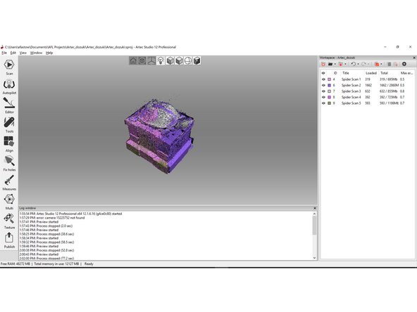 Open the align tool on the left side menu