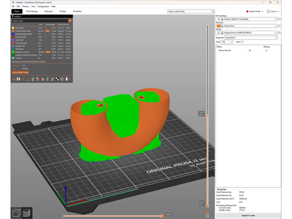 Small imperfections may appear on the surface where supports start, or it may be impossible to remove the support depending on the geometry.