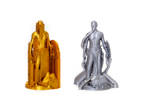 By default, your slicer will generate grid supports. These are tower like structures that excel at supporting wide flat surfaces.