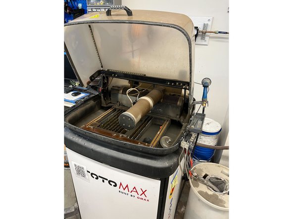 The waterjet and the station should be clean now!