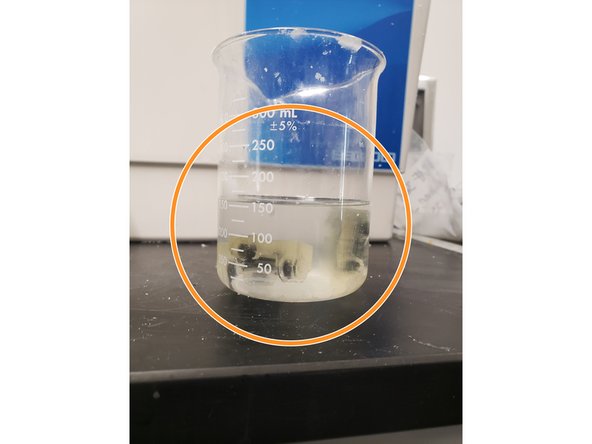 Put the print(s) in the beaker(s)