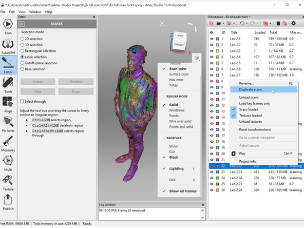 Moreover, if you check the bottom part of the scan (As shown in the second figure),  you will see that the bottom part also cannot be removed as it will cause missing scan