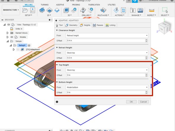 Heights dictate z restrictions for paths. They can be set higher or lower depending on the operation needs
