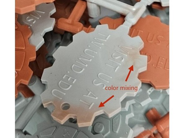Issue: Color is not cohesive, or colors not added are showing up.
