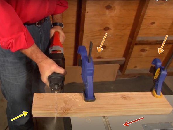 Secure the workpiece to a flat surface