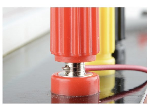 The primary step to use these posts is to attach them to the board through some jumper wires.