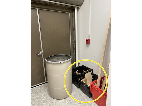 This is done by returning the green knob to its original upright position.