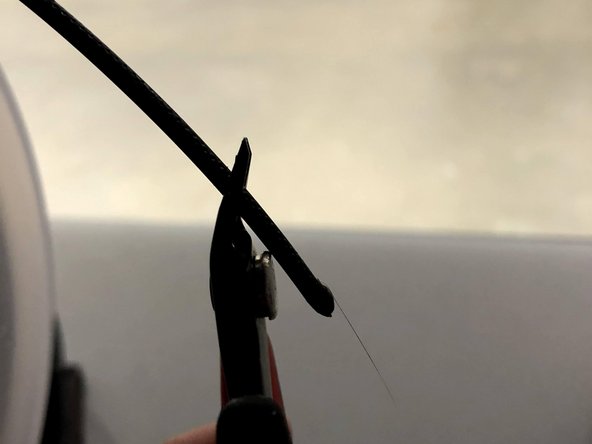 Cut the filament at an angle