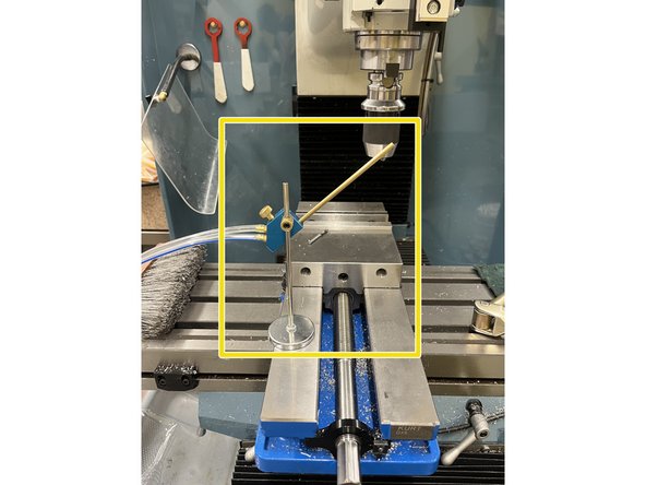 The &quot;Accessory&quot; button will turn on the compressed air.