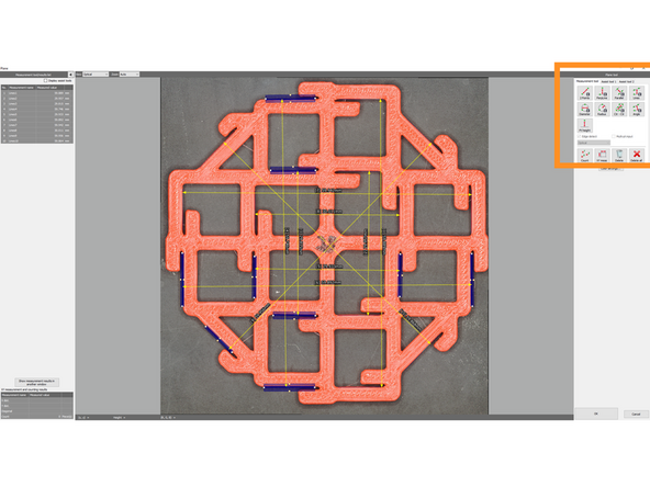 In order to take any measurement data, features have to be defined using user defined features or assist tool defined features.