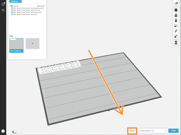 Select &quot;Estimate at the bottom of the slicer