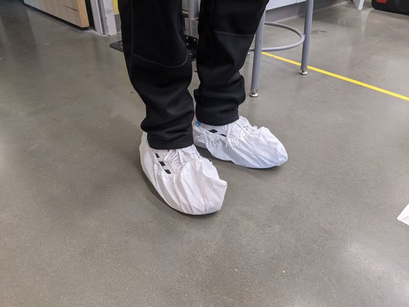 If necessary, pull up the edge of the elastic to avoid extra material bunching up below