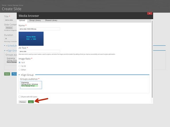 Provide a short description in the Alt Text box