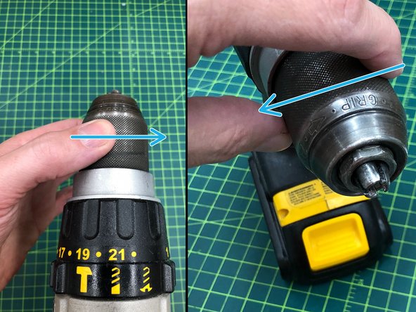 Be sure to use a scrap piece below the piece of which you are drilling