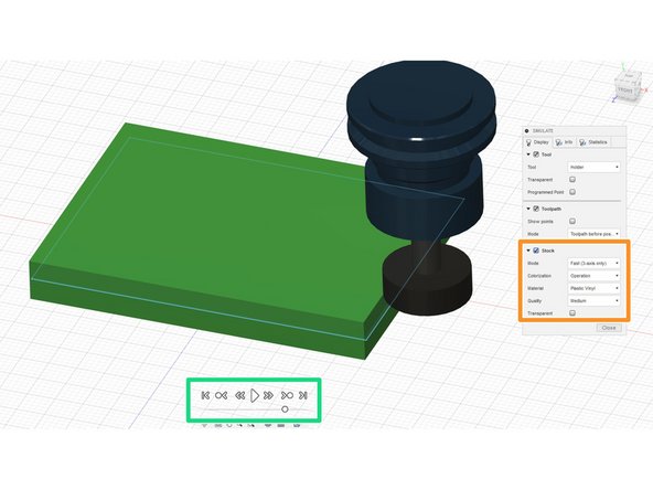 When the menu pops-up, be sure to select the &quot;stock&quot; option. This will allow everything to be seen more clearly.