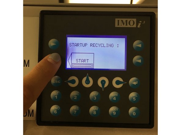 Select Reset on the control menu of the PX box.