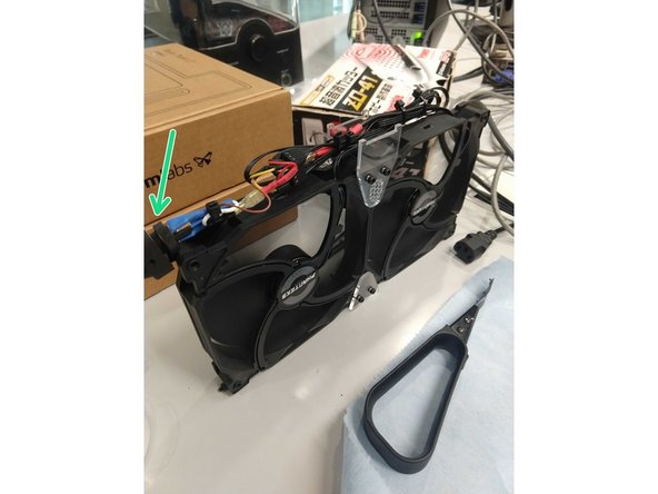 Let the part dry completely on the paper towel in front of the fans