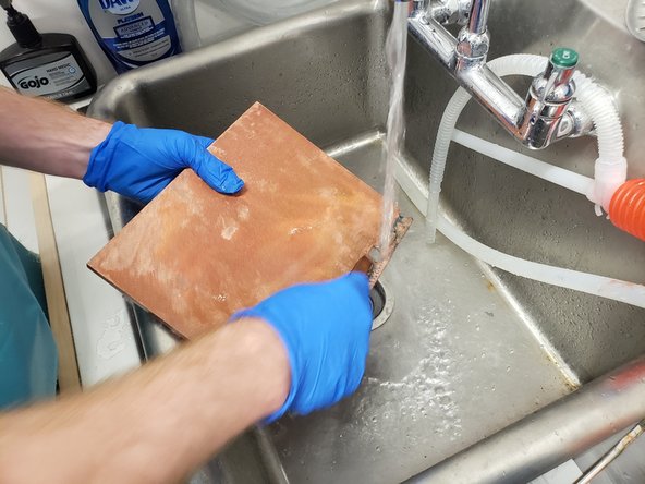 Remove the plates from their bags