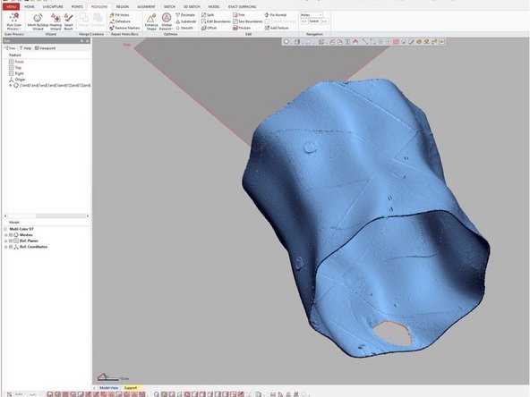 If there is small hole in the combined result, as shown in the figure, you can use the fill hole option