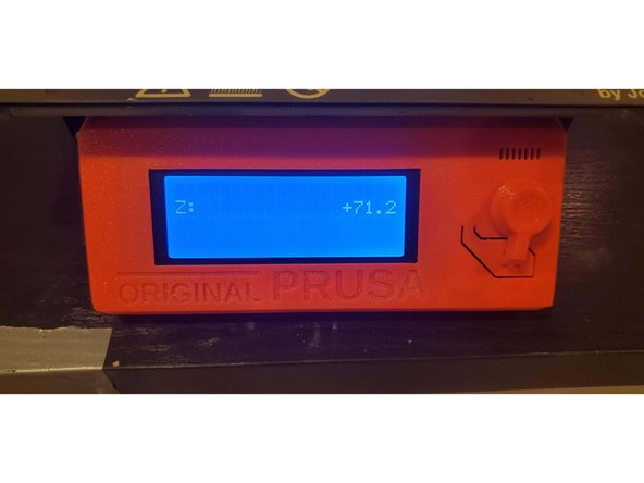 Hold down the dial until it comes to this Z screen