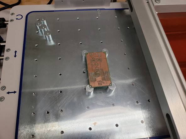 Spread the solder paste over the stencil.