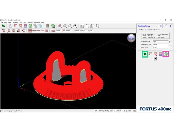 Click the Toolpath button to generate toolpaths for each layer