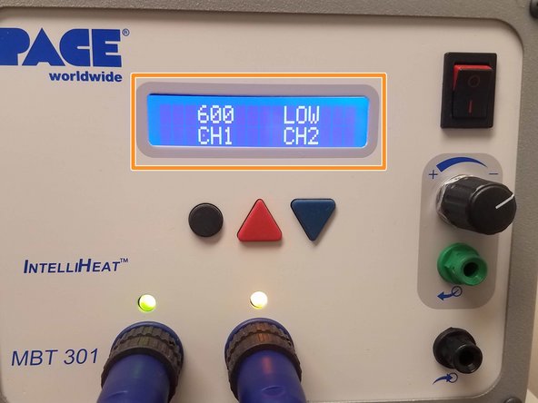 When first turning the PACE on, this screen will show up