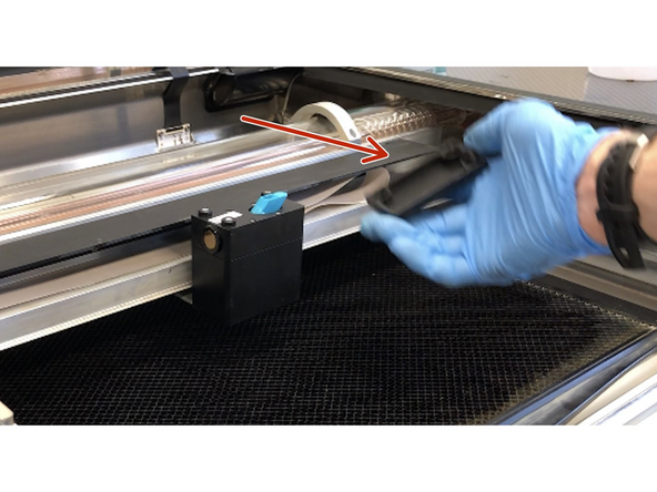 The mirror in the printer head should be cleaned approximately every 120 hours of operation (roughly once every academic year)