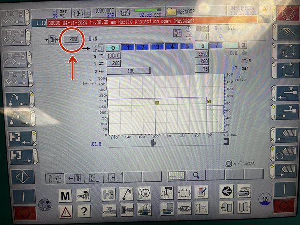 the clamping force that should be used is 200 KN