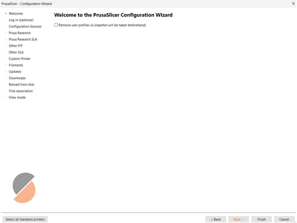 After successfully walking through the Setup Wizard, you will now make changes in the Configuration Wizard