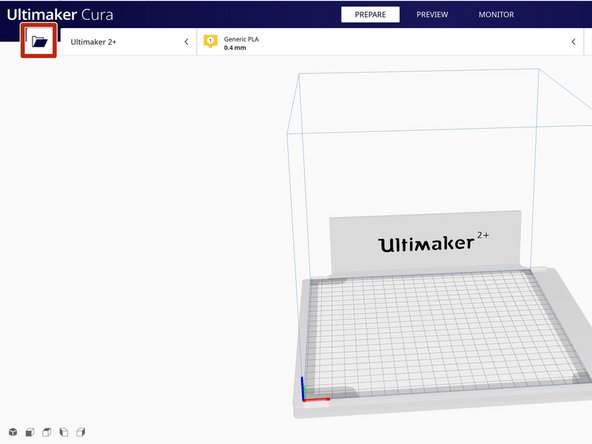 There are two ways to import an STL in Cura: