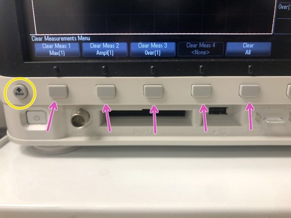 To exit out of this sub-menu, you can click the Back softkey located to the left of the other softkeys.