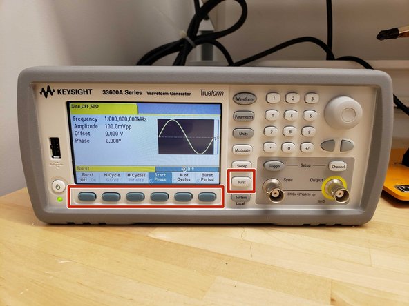 Burst allows you to send pulses at regular intervals.