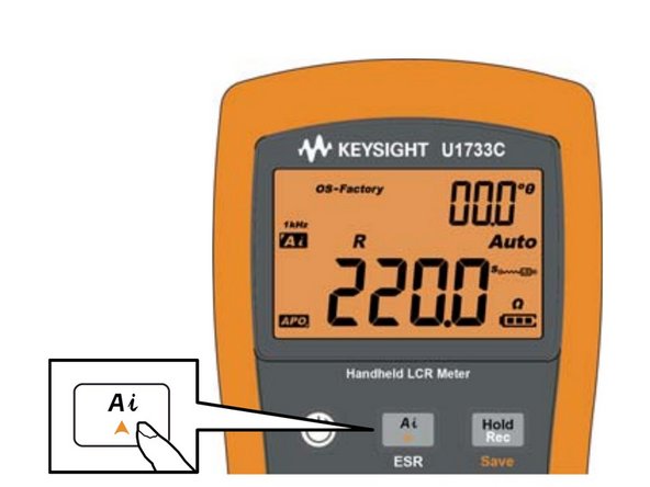 The Ai key is probably all you will need for most measurements